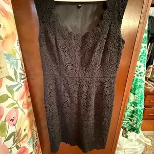Ann Taylor Classic Black Lace Dress
